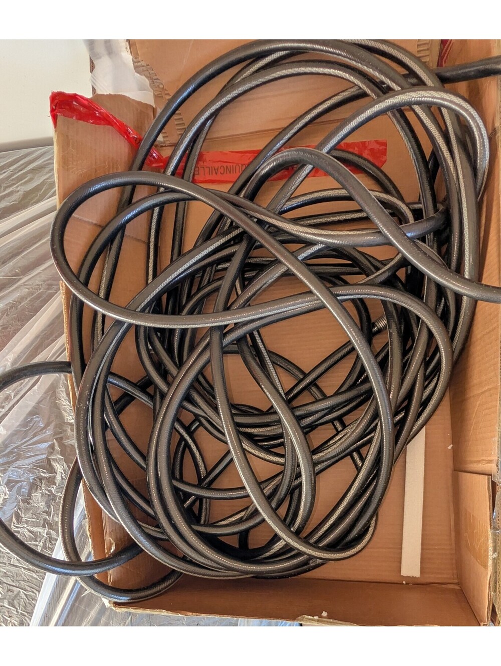 Black Rubber Tubing Hose Coil for Industrial or Automotive Use